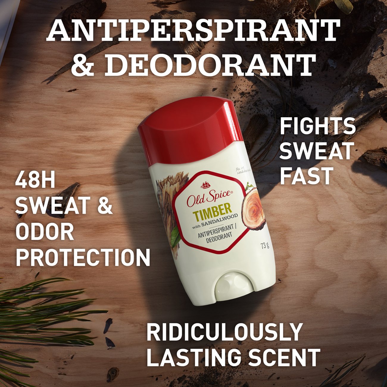Old Spice Antiperspirant & Deodorant - Timber with Sandalwood