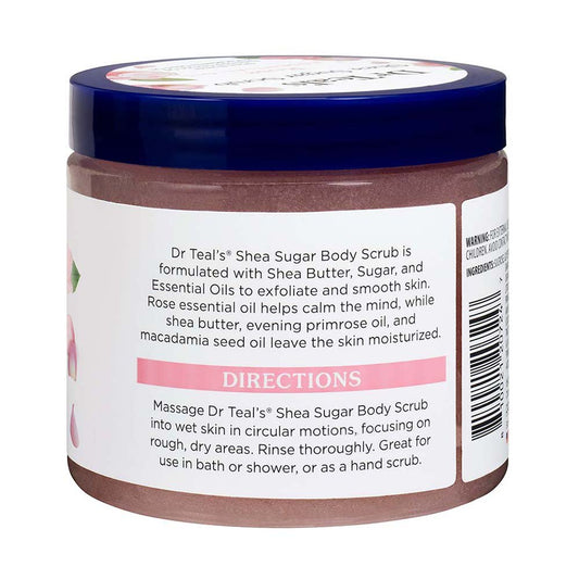 Dr Teal's Shea Sugar Scrub Rose