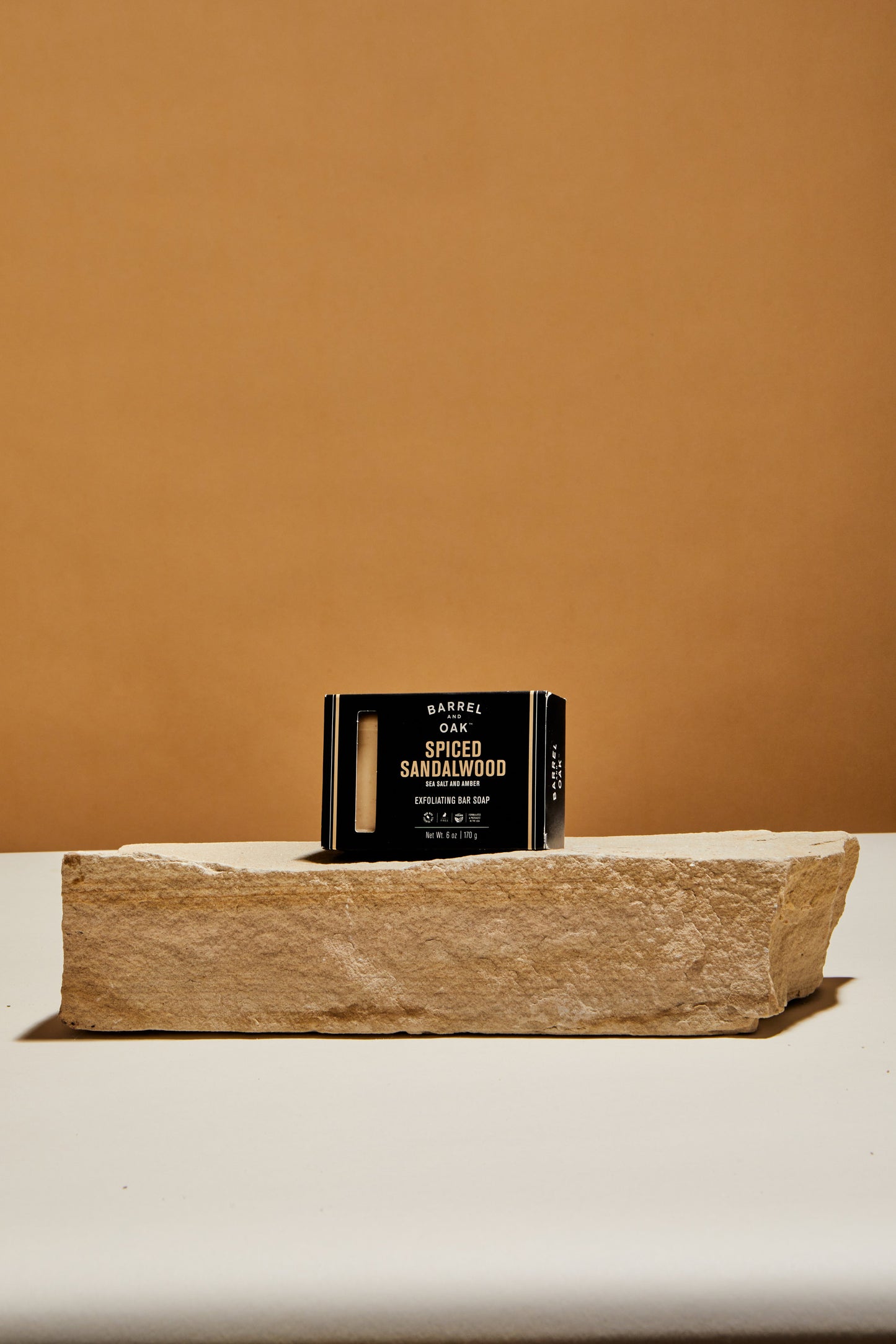 Barrel and Oak Exfoliating Bar Soap - Spiced Sandalwood