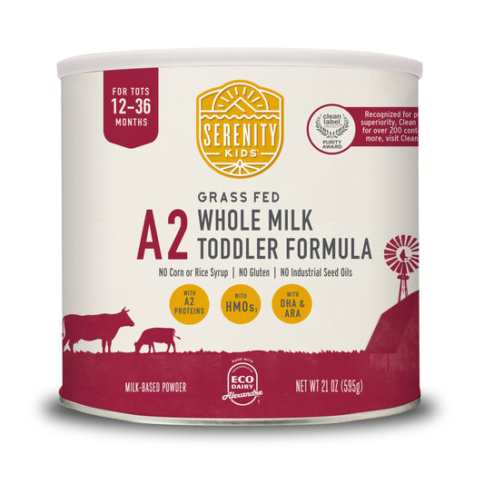 Serenity Kids A2 Grass Fed Whole Milk Toddler Formula