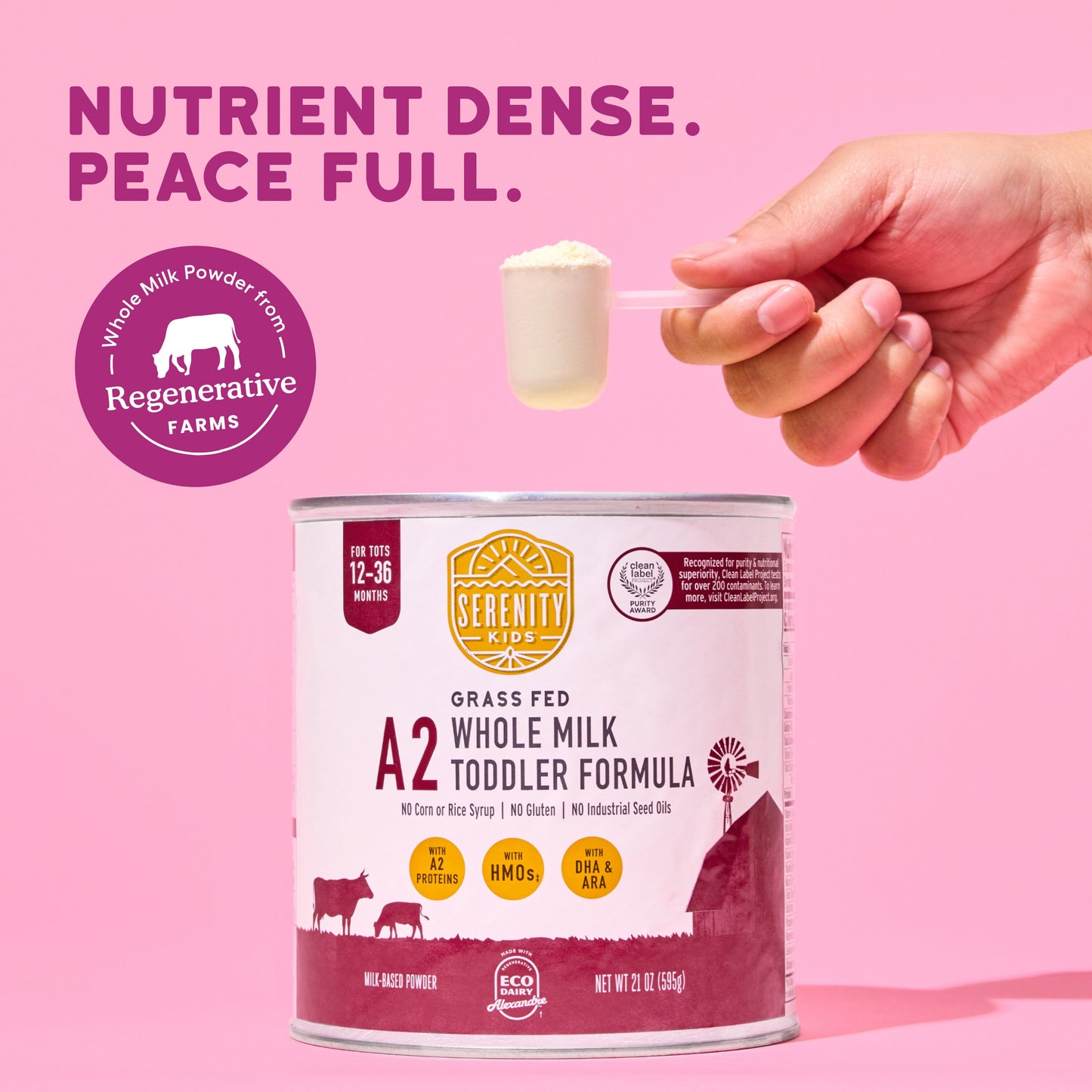 Serenity Kids A2 Grass Fed Whole Milk Toddler Formula