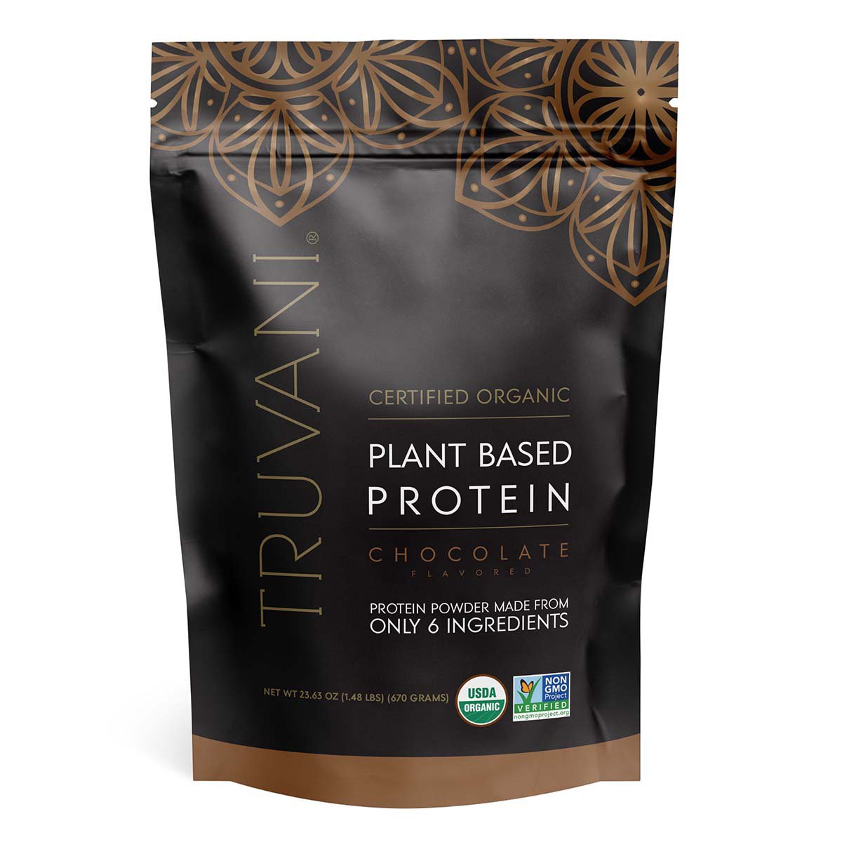 Truvani Organic Plant-Based Protein Powder - Chocolate