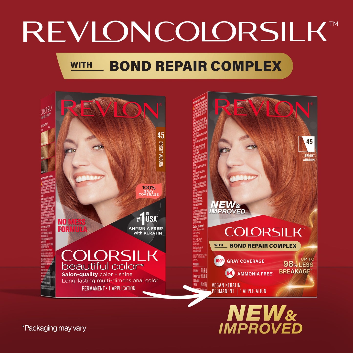 Revlon ColorSilk Hair Color 45 - Bright Auburn