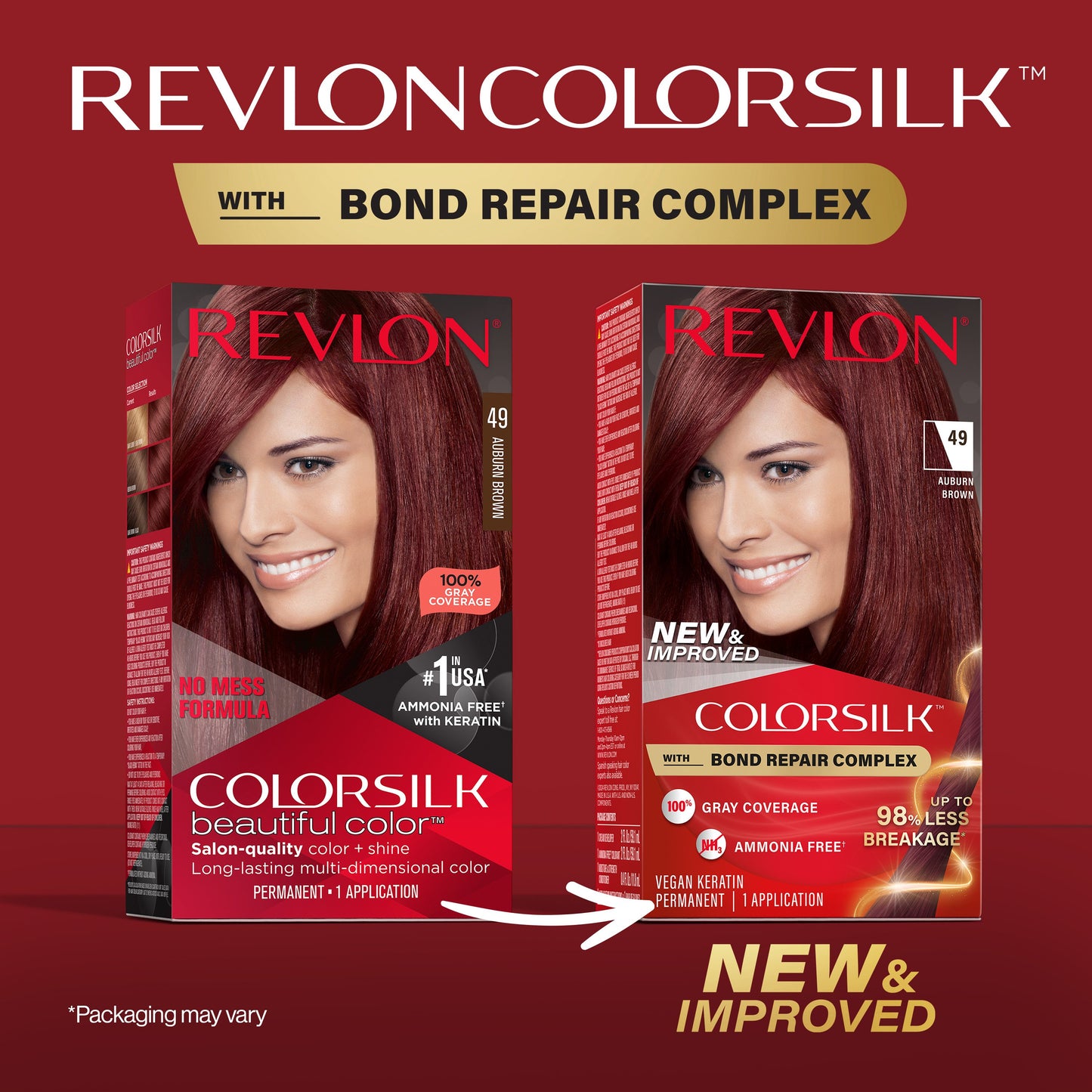 Revlon ColorSilk Hair Color - 49 Auburn Brown