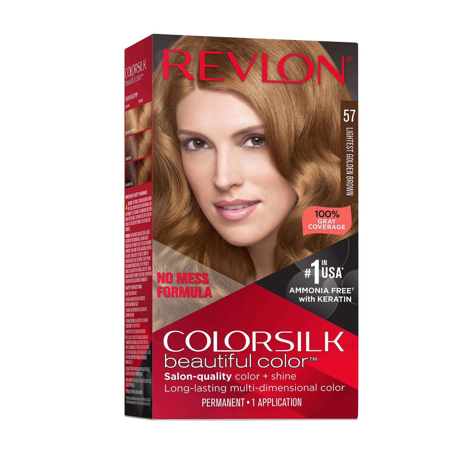 Revlon ColorSilk Hair Color - 57 Lightest Gold Brown