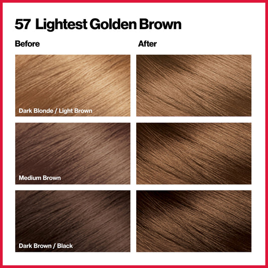 Revlon ColorSilk Hair Color - 57 Lightest Gold Brown
