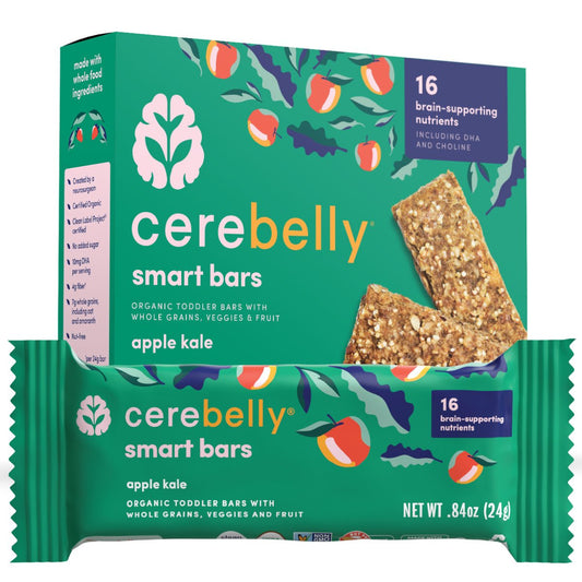 Cerebelly Organic Smart Bars - Apple & Kale