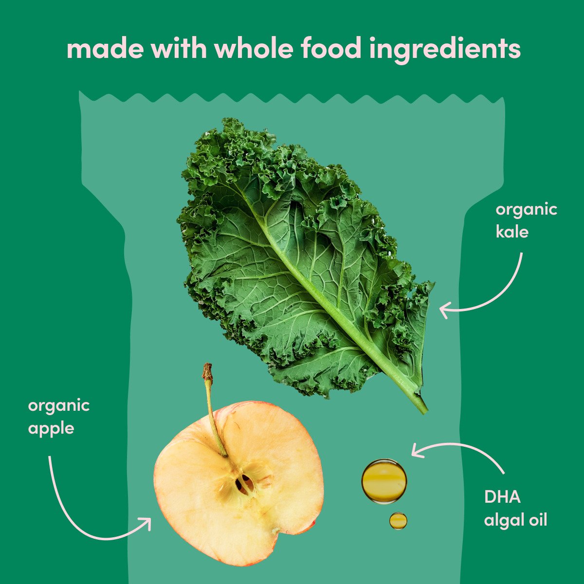 Cerebelly Organic Smart Bars - Apple & Kale