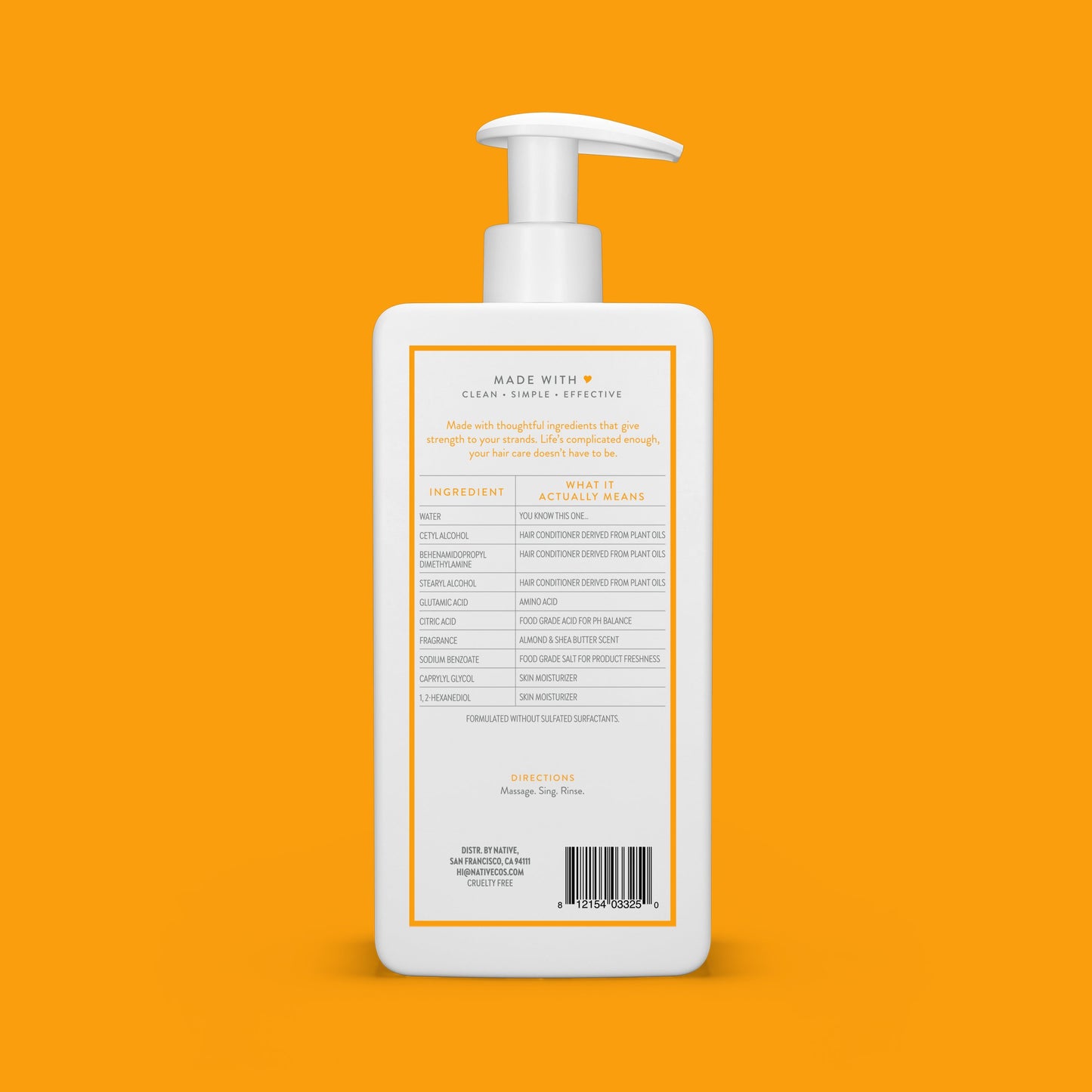 Native Strengthening Conditioner - Almond & Shea Butter