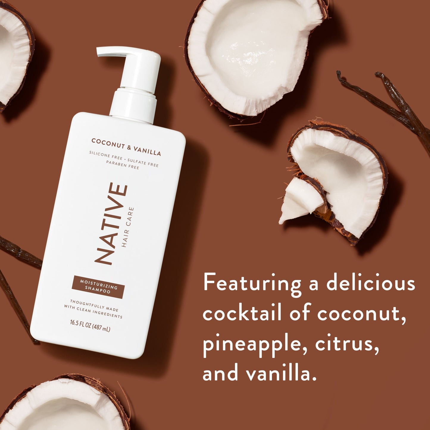 Native Moisturizing Shampoo - Coconut & Vanilla
