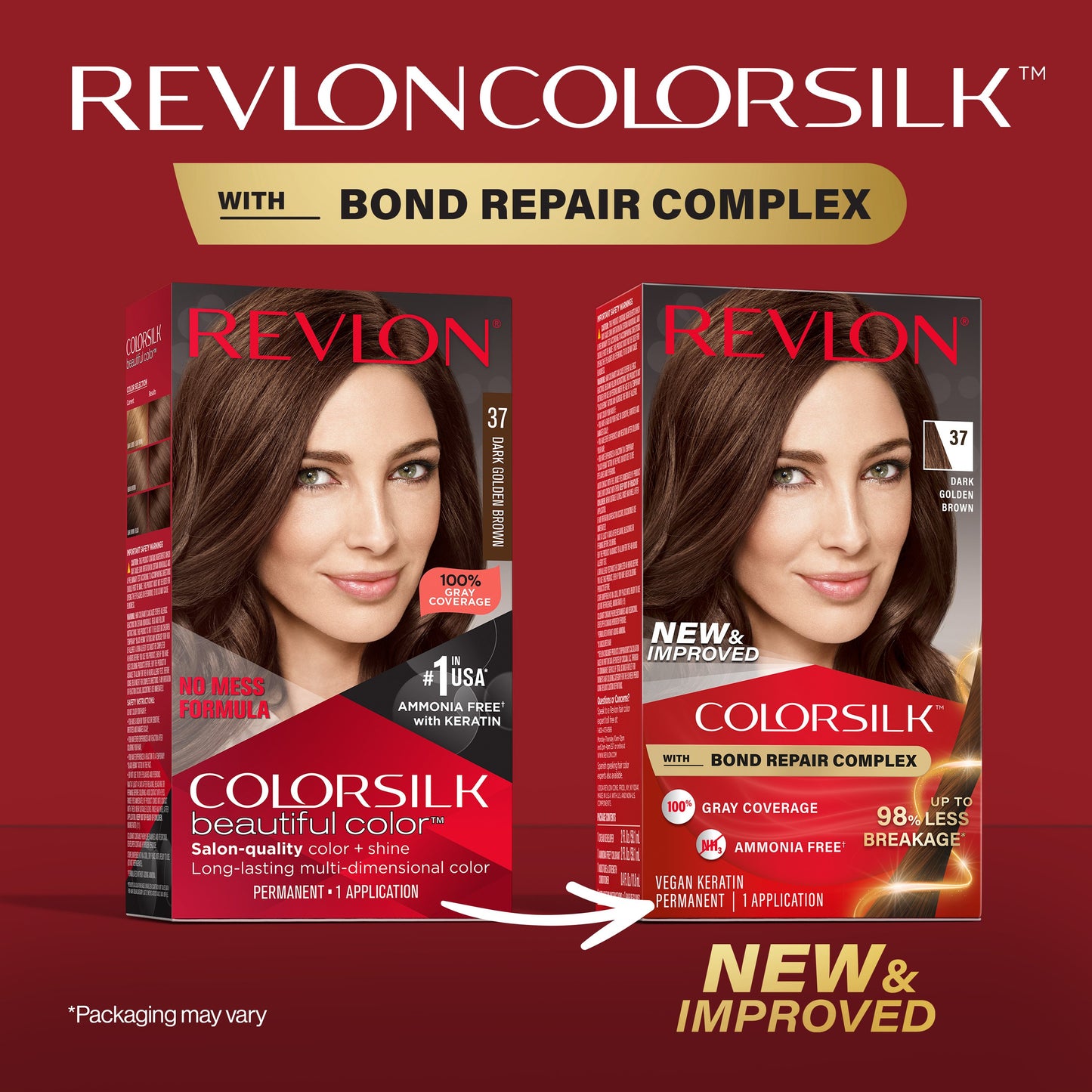 Revlon ColorSilk Hair Color - 37 Dark Golden Brown