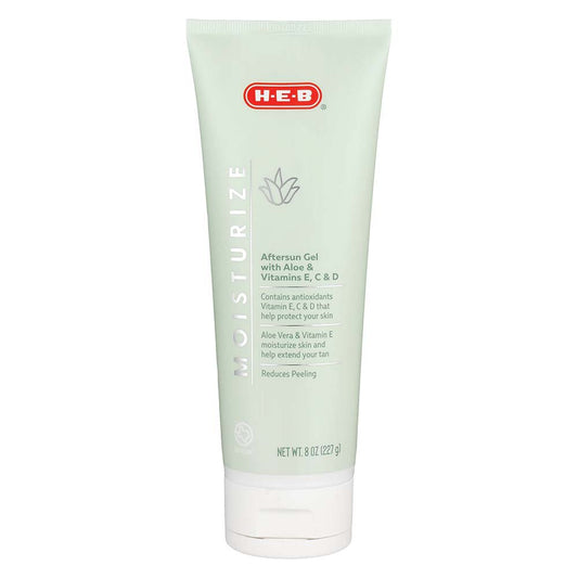 H-E-B Aloe Vera & Vitamin E, C & D Aftersun Moisturize Gel