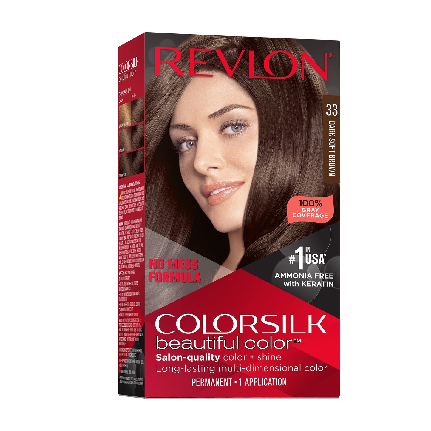 Revlon ColorSilk Hair Color - 33 Dark Soft Brown