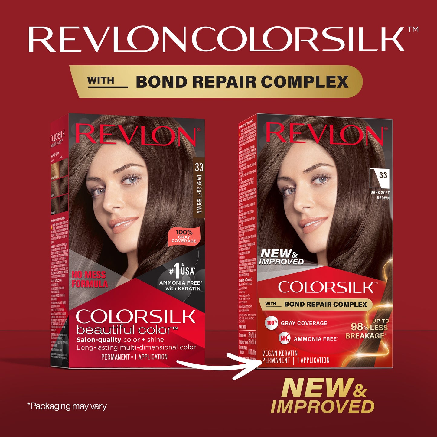 Revlon ColorSilk Hair Color - 33 Dark Soft Brown