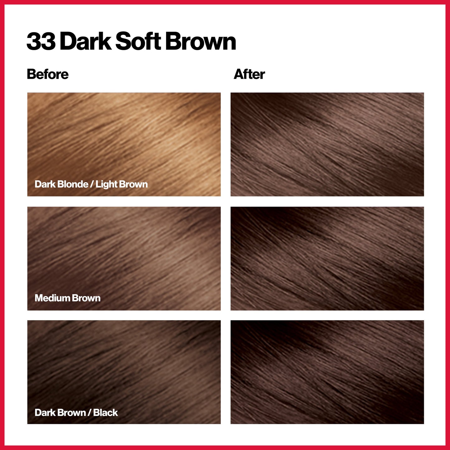 Revlon ColorSilk Hair Color - 33 Dark Soft Brown