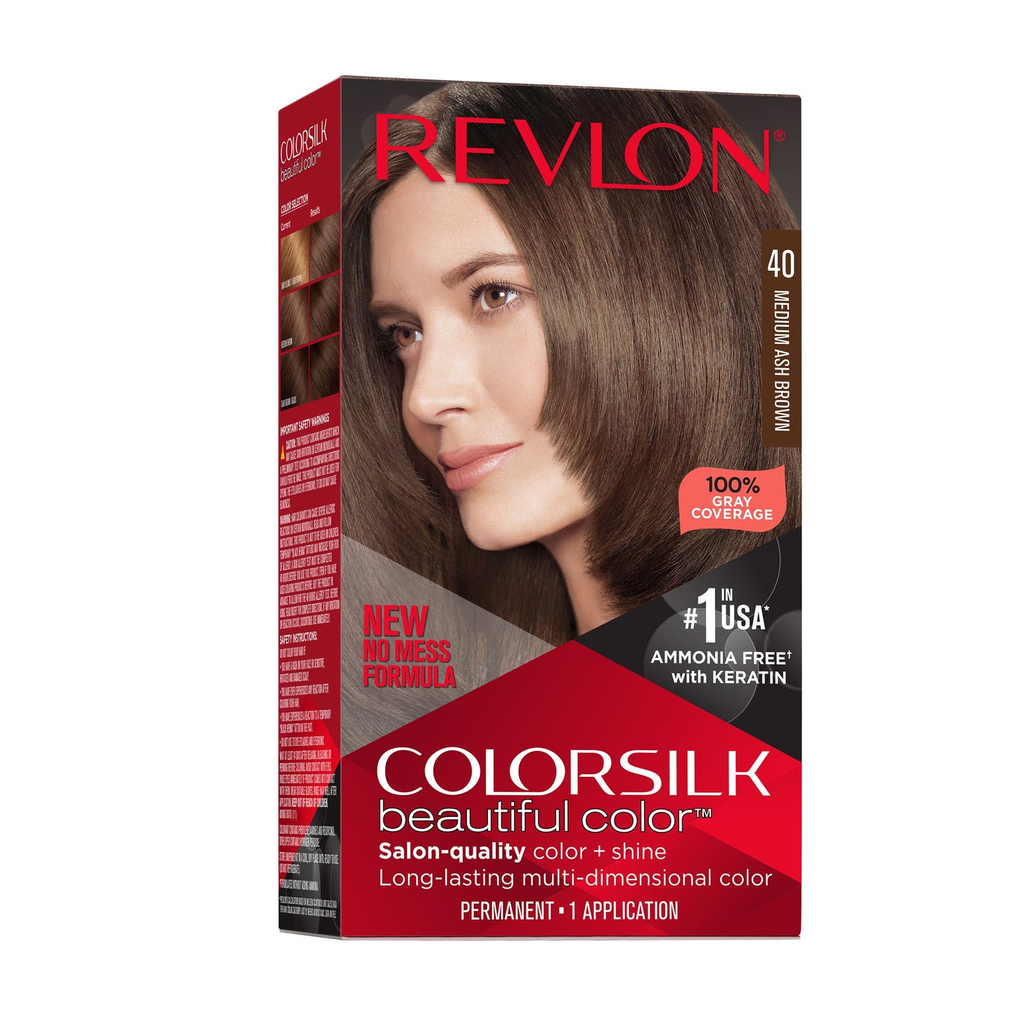 Revlon ColorSilk Hair Color - 40 Medium Ash Brown