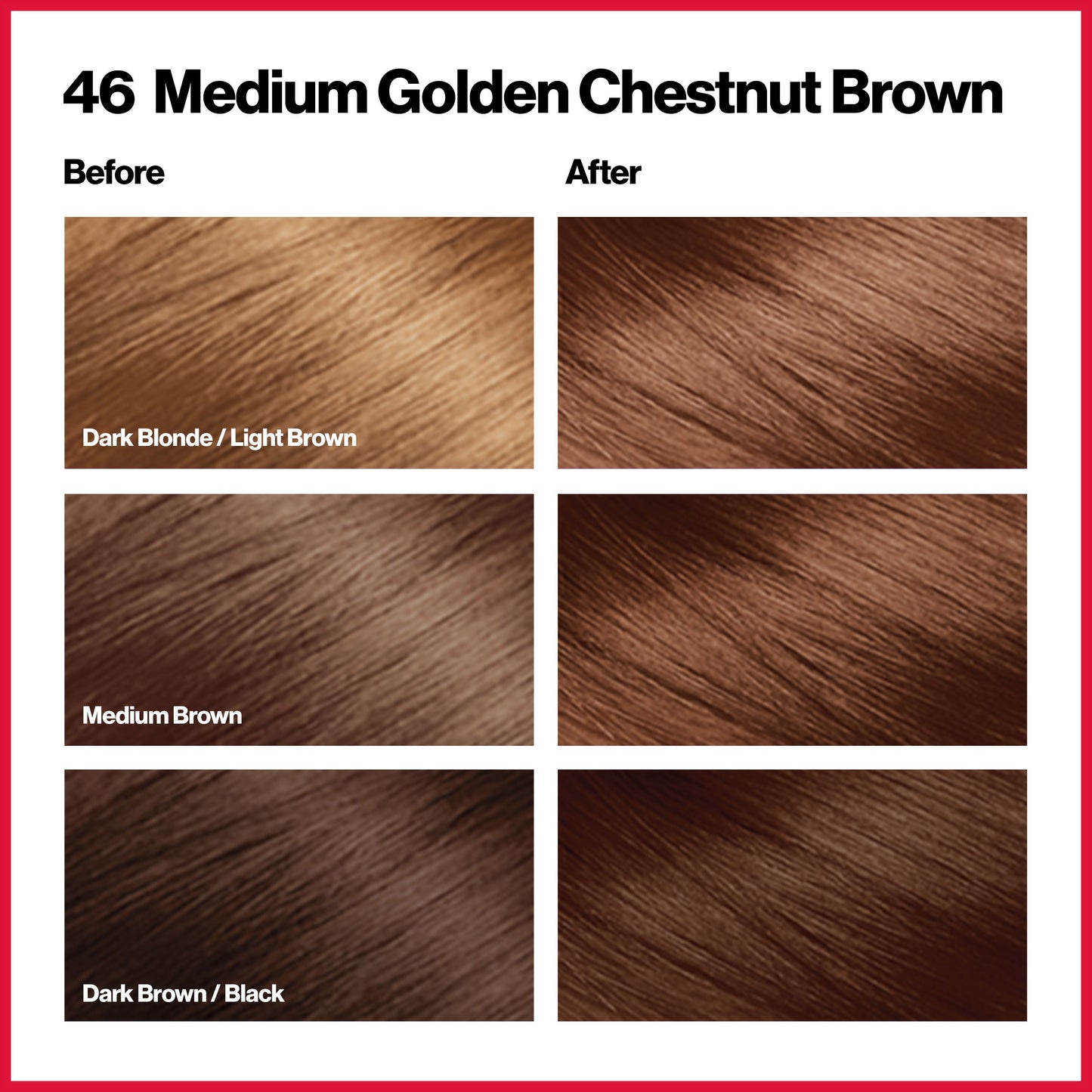 Revlon ColorSilk Hair Color - 46 Medium Gold Chestnut Brown