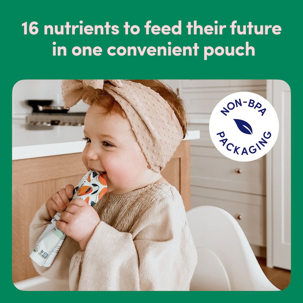 Cerebelly Organic Baby Puree Pouch - White Bean Pumpkin & Apple with Cinnamon