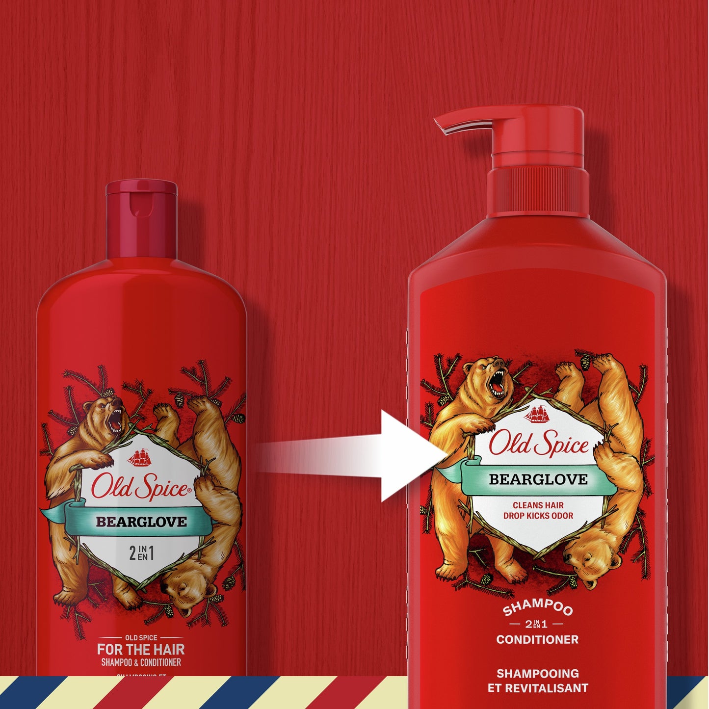 Old Spice 2 in 1 Shampoo and Conditioner - Bearglove