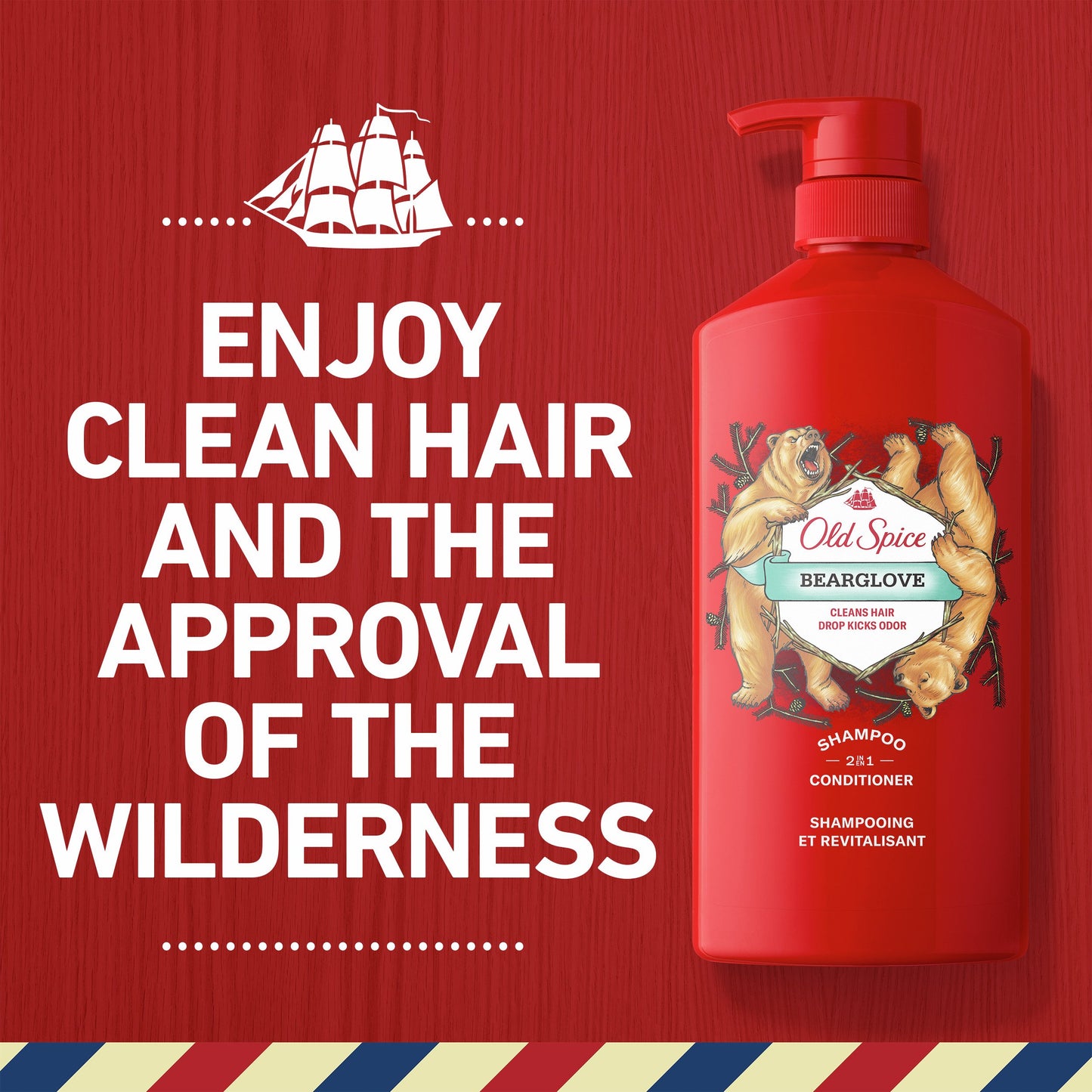 Old Spice 2 in 1 Shampoo and Conditioner - Bearglove