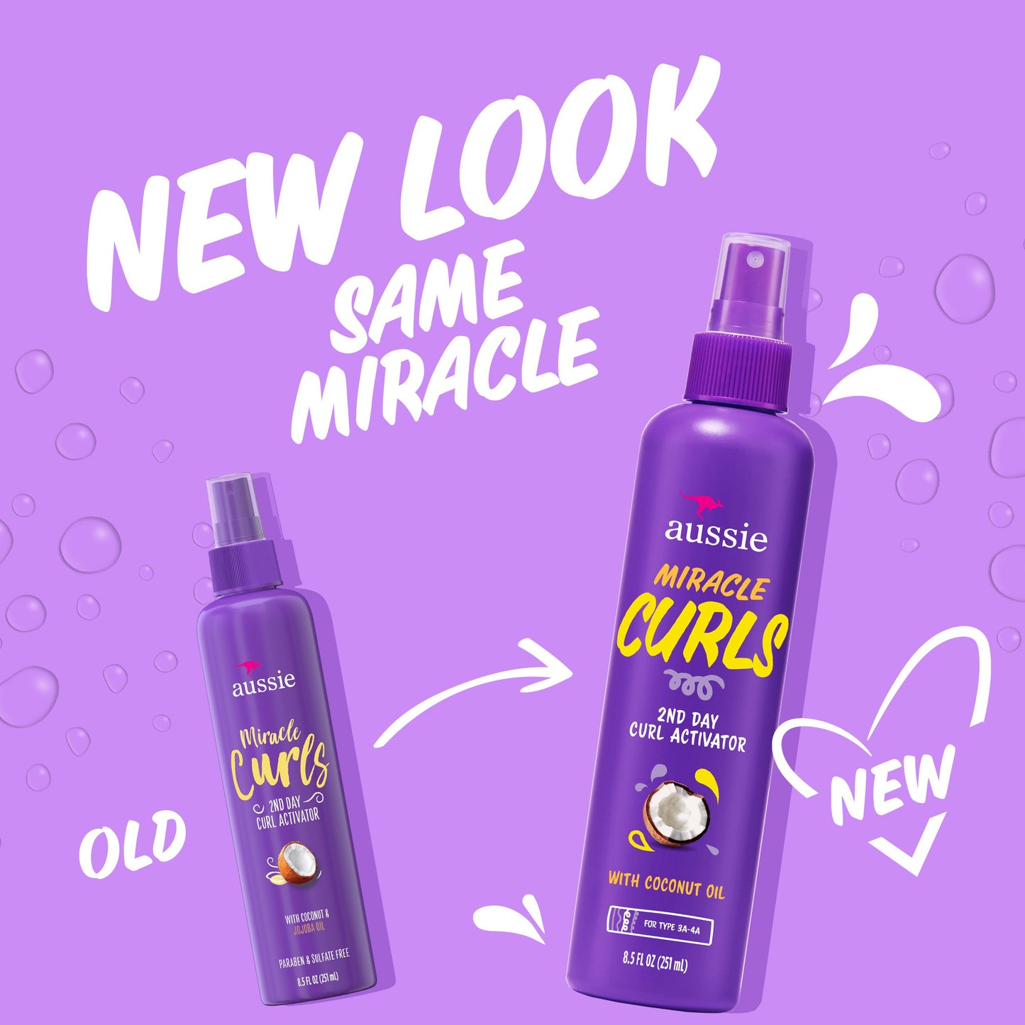 Aussie Miracle Curls 2nd Day Curl Activator