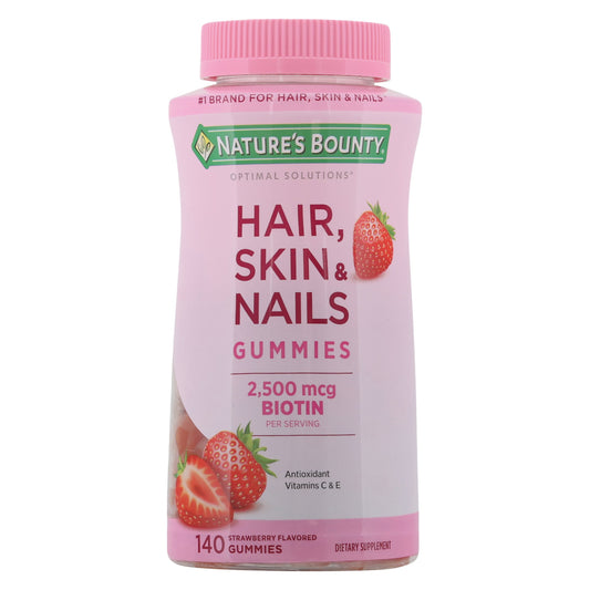 Nature's Bounty Hair, Skin & Nails Biotin 2500mcg Gummies - Strawberry