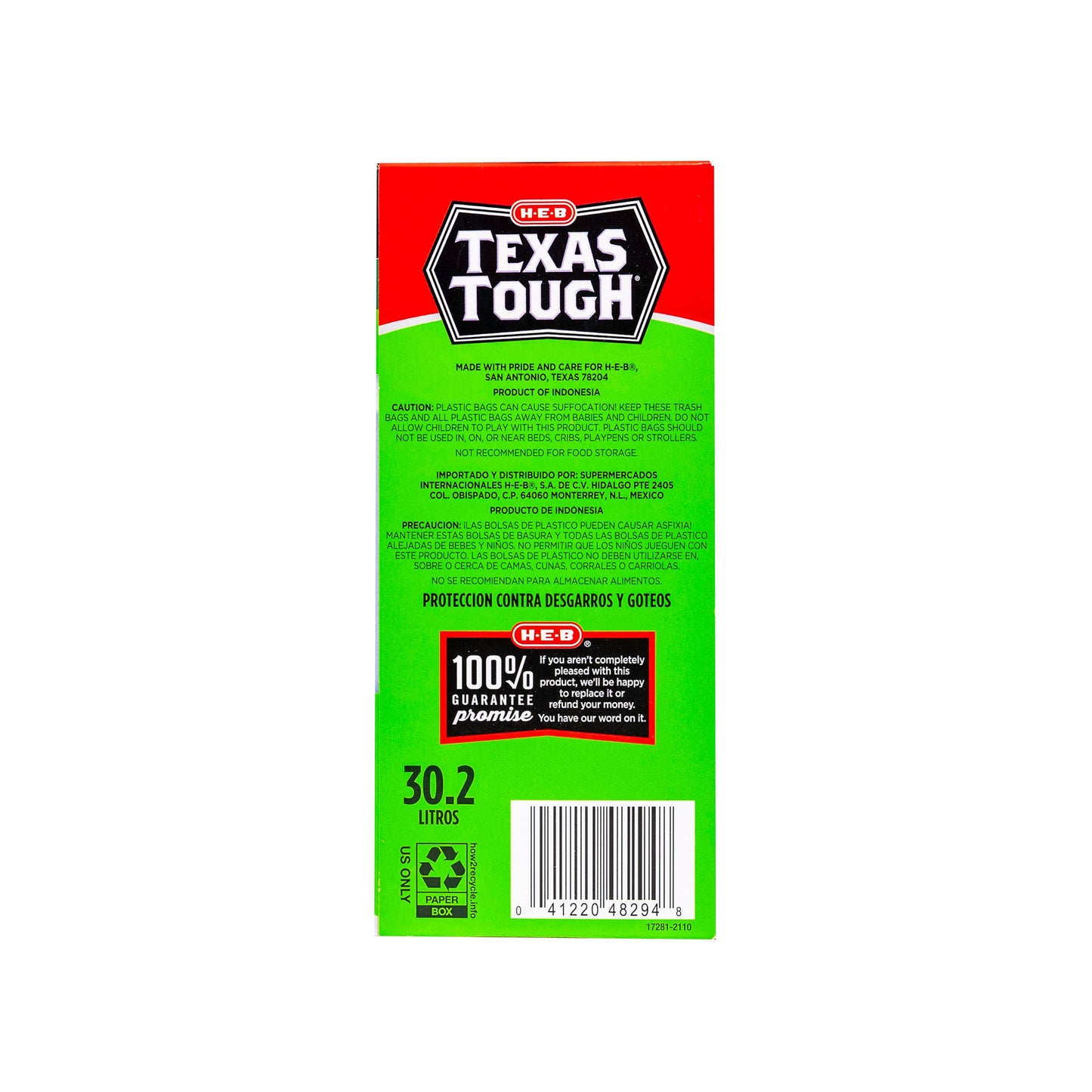 H-E-B Texas Tough Wastebasket Trash Bags, 8 Gallon