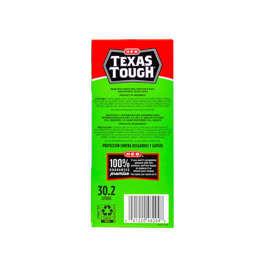 H-E-B Texas Tough Wastebasket Trash Bags, 8 Gallon