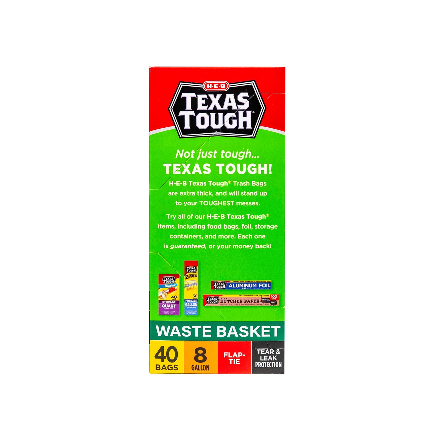 H-E-B Texas Tough Wastebasket Trash Bags, 8 Gallon