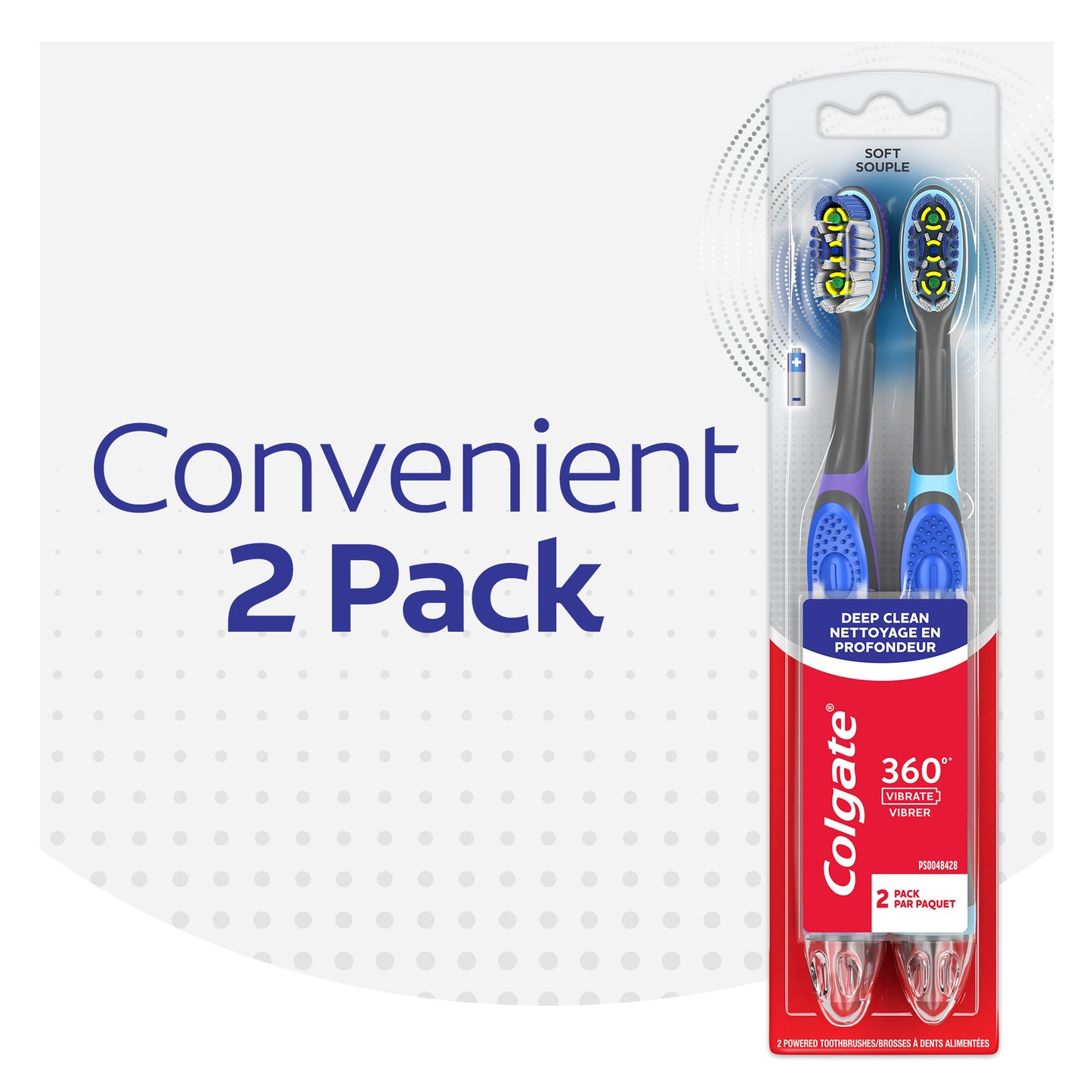 Colgate 360 Floss -Tip Sonic Powered Toothbrush - Soft