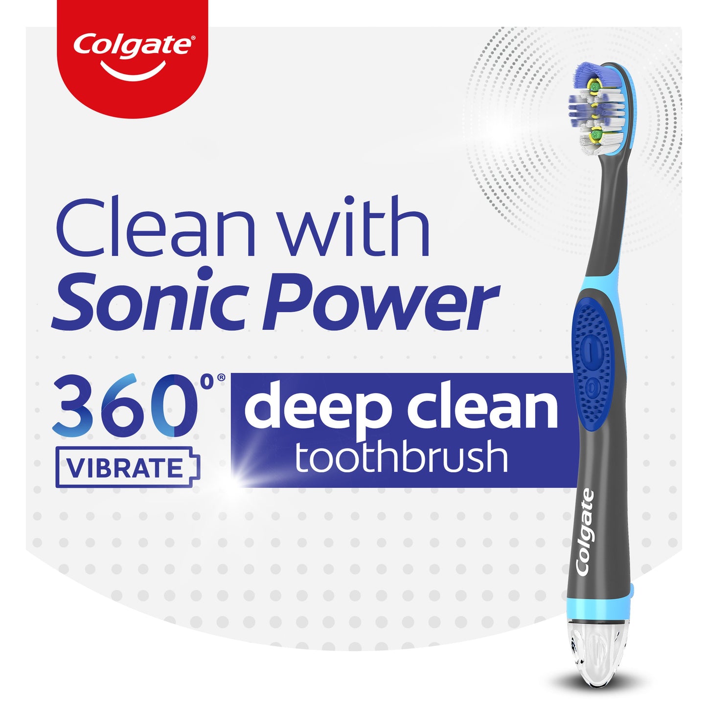 Colgate 360 Floss -Tip Sonic Powered Toothbrush - Soft