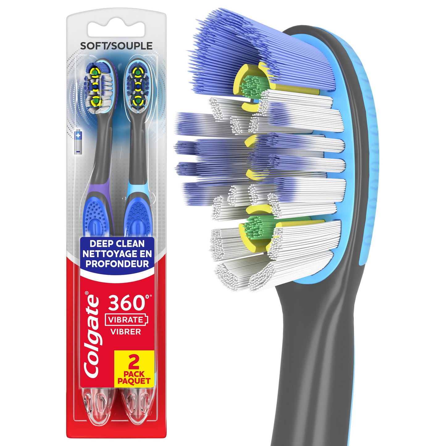 Colgate 360 Floss -Tip Sonic Powered Toothbrush - Soft