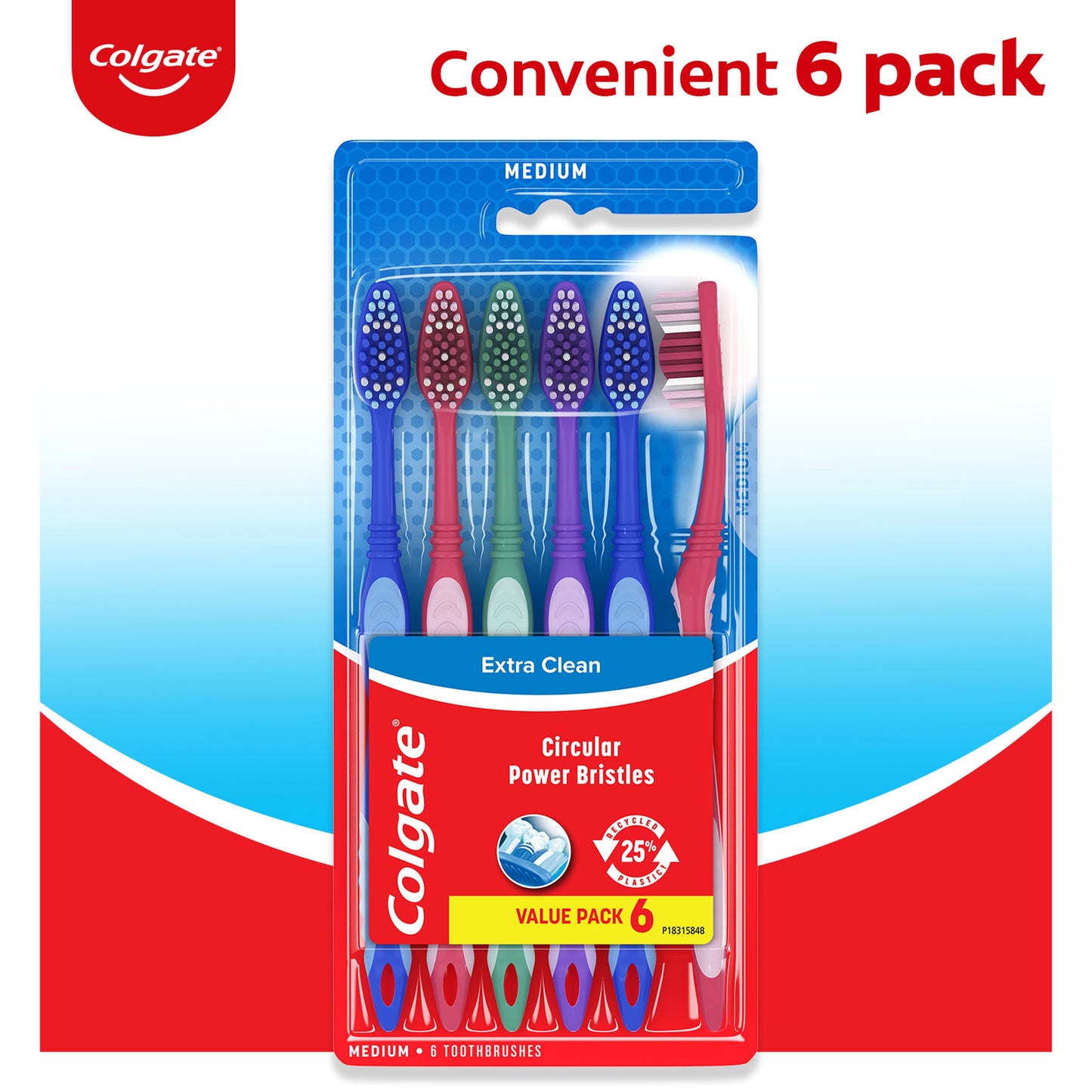 Colgate Extra Clean Toothbrushes - Medium