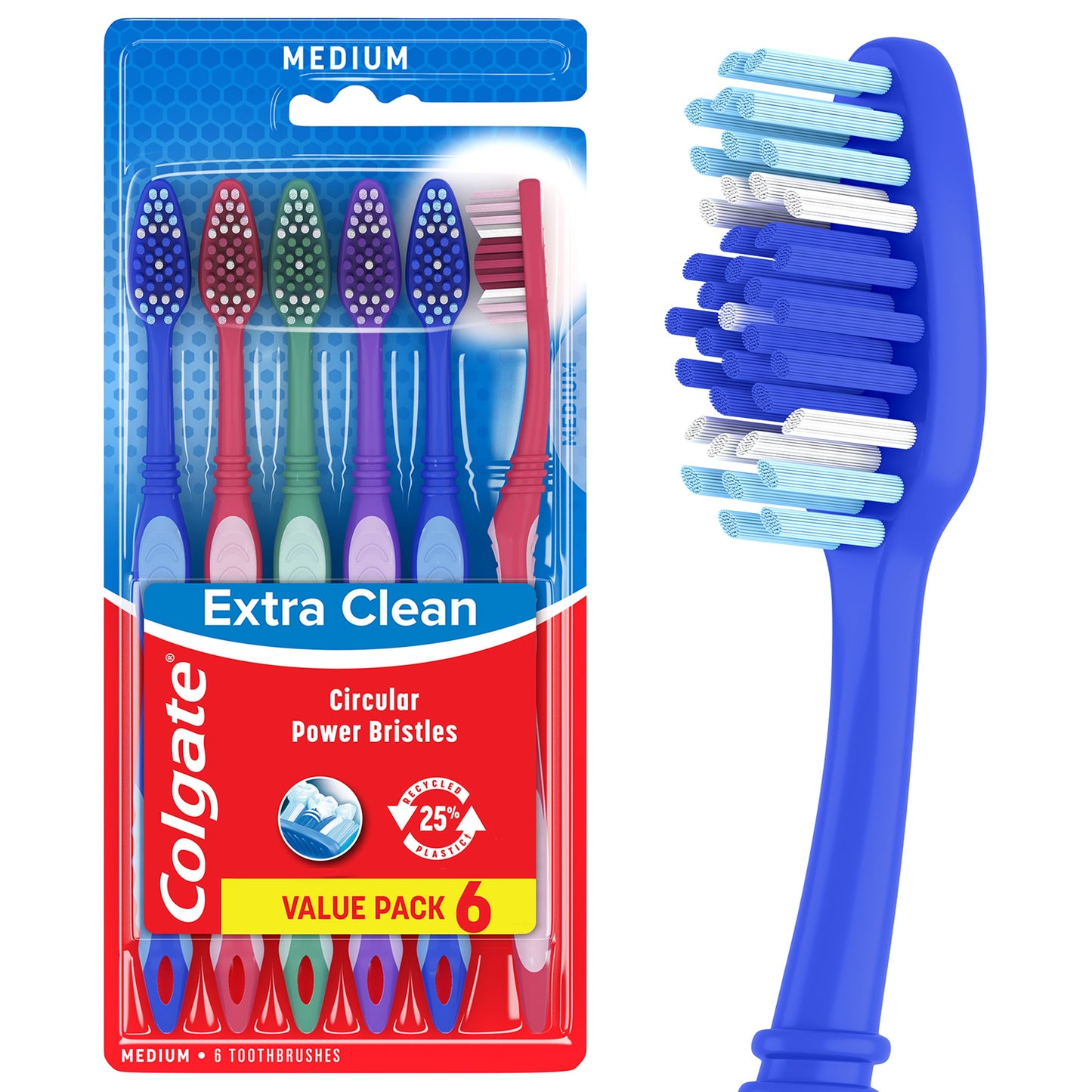 Colgate Extra Clean Toothbrushes - Medium