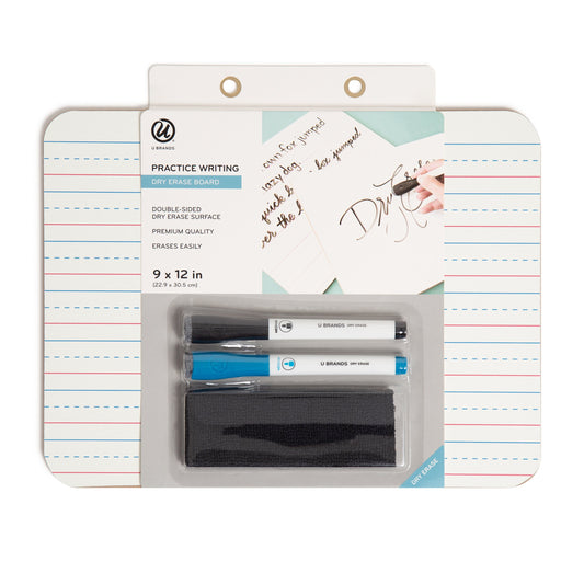 U Brands Practice Writing Dry Erase Board