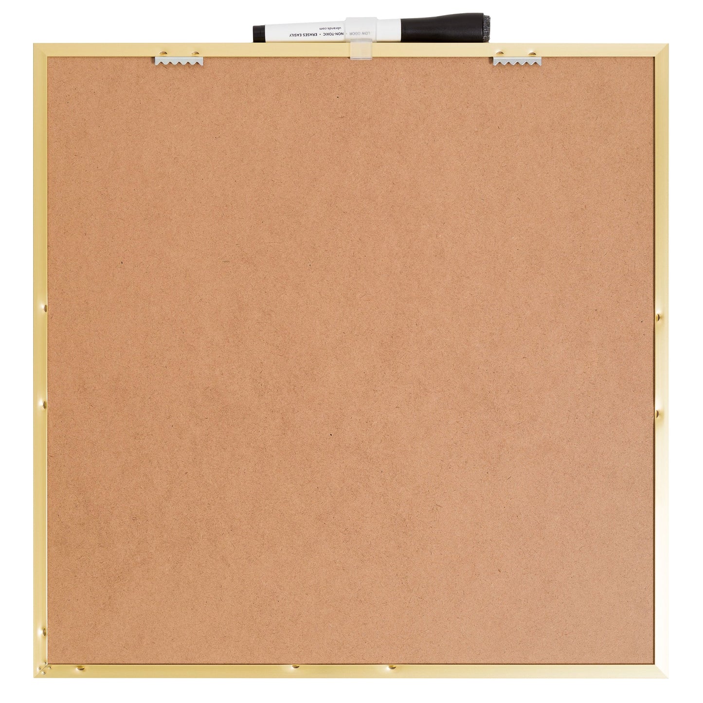 U Brands Gold Metal Frame Dry Erase Board