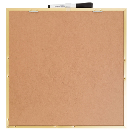 U Brands Gold Metal Frame Dry Erase Board
