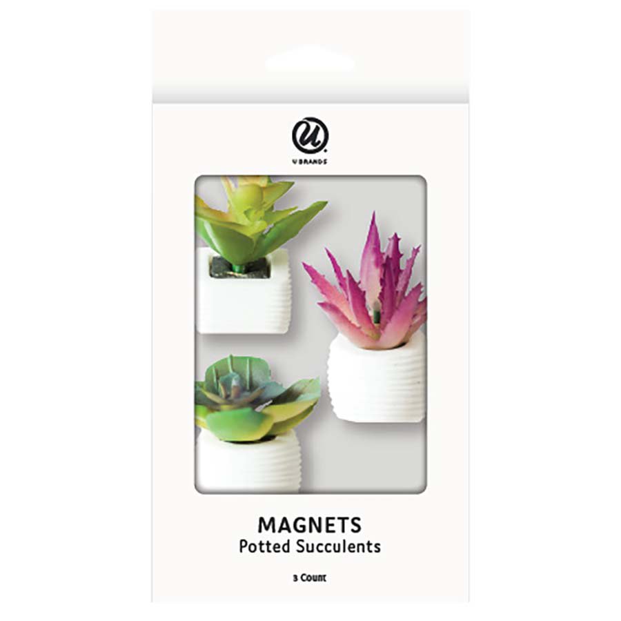 U Brands Magnets - Potted Succulents
