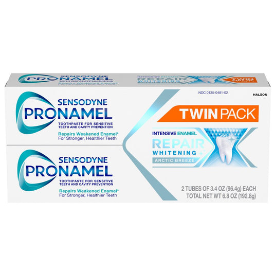 Sensodyne Pronamel Intensive Enamel Repair Toothpaste, Whitening Toothpaste for Sensitive Teeth and Cavity Prevention, Arctic Breeze