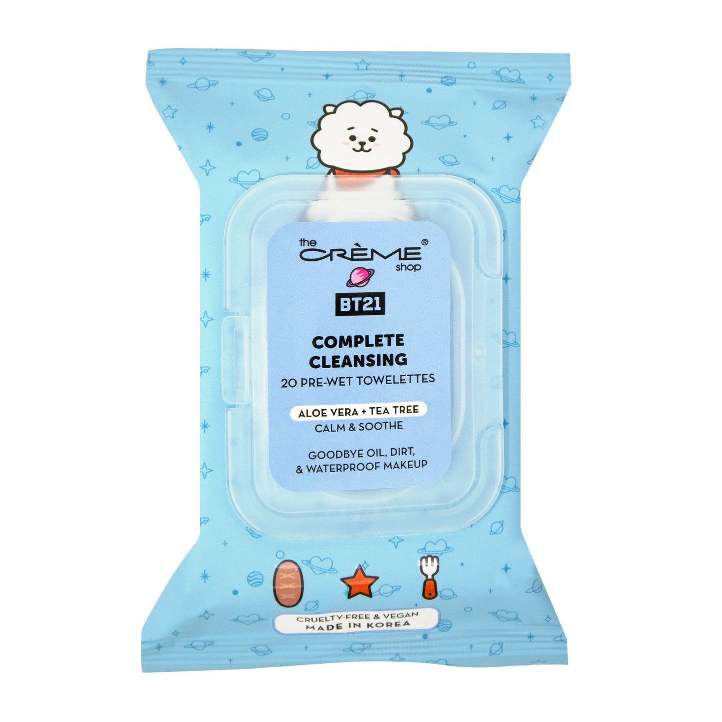 The Crème Shop Cleansing Makeup Towelettes Aloe Vera & Tea Tree