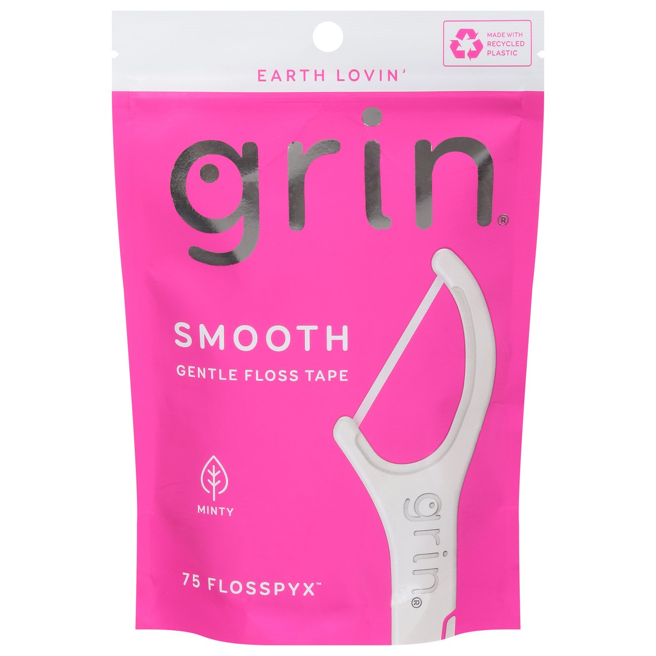 Grin Smooth Gentle Floss Tape Flosspyx - Minty