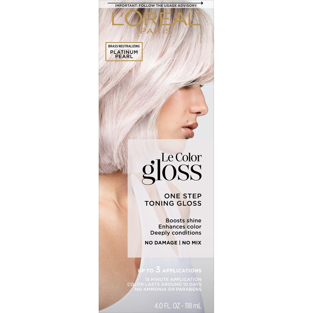 L'Oréal Paris One Step Toning Gloss Platinum Pearl