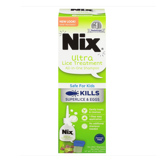 Nix Ultra Shampoo All-In-One Lice Treatment Kit