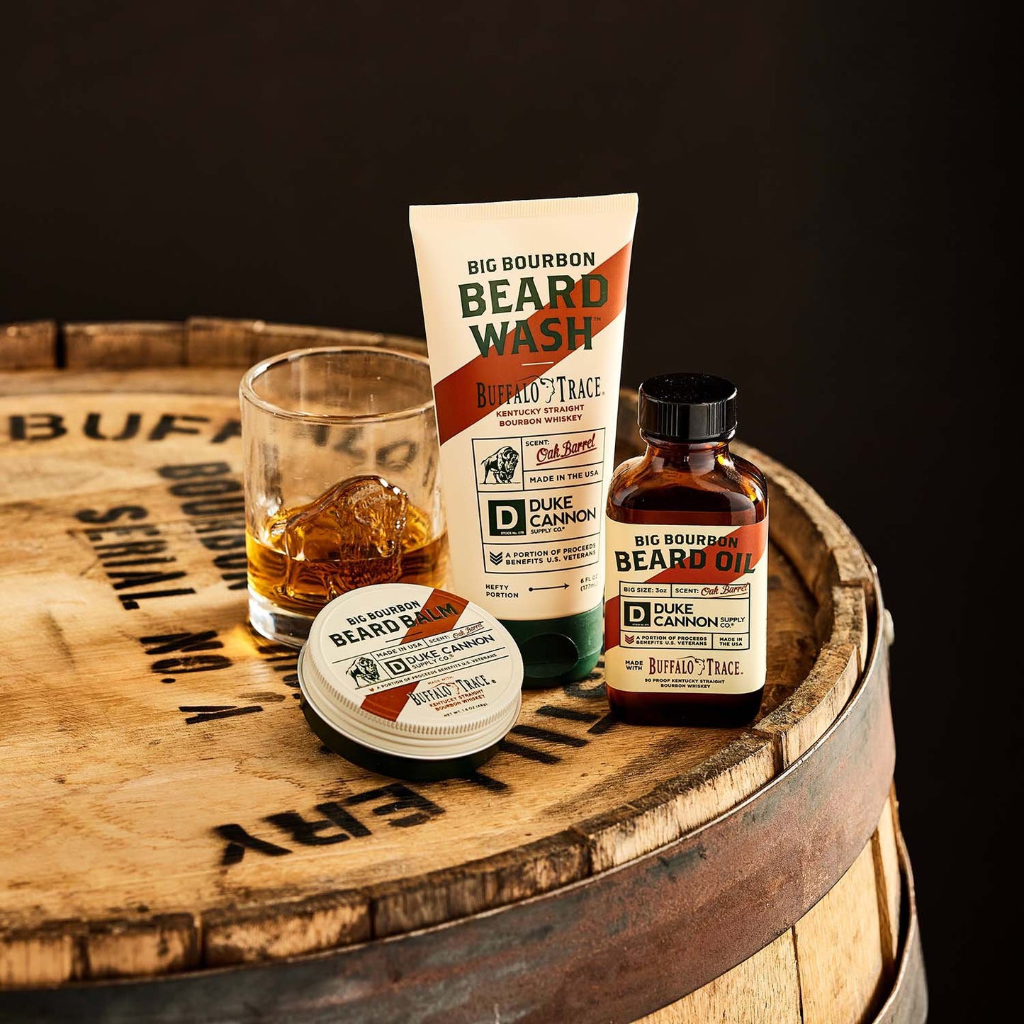 Duke Cannon Big Bourbon Beard Oil Oak Barret