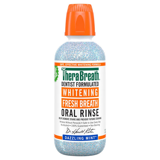 TheraBreath Whitening Fresh Breath Oral Rinse - Dazzling Mint