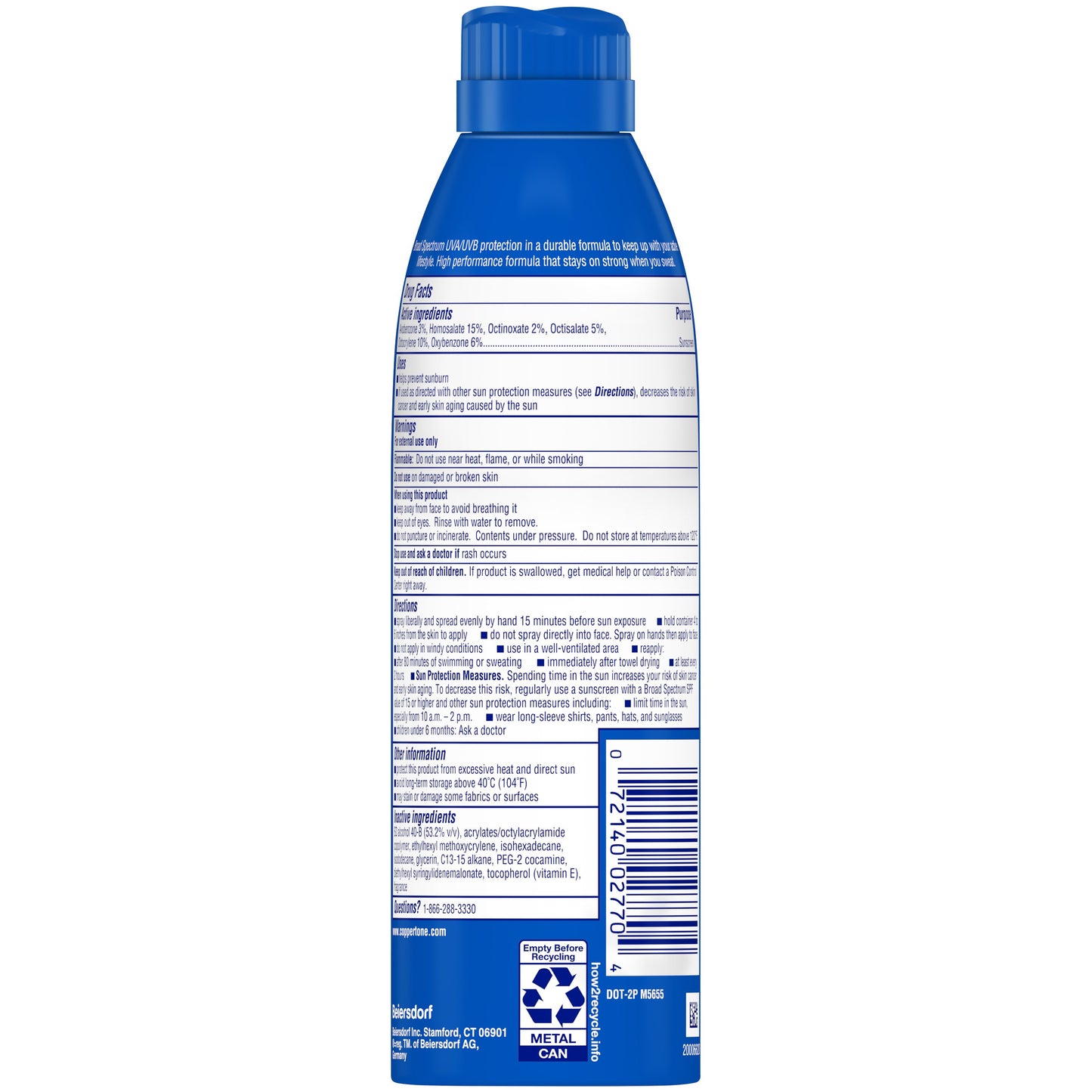Coppertone Sport Sunscreen Spray SPF 100
