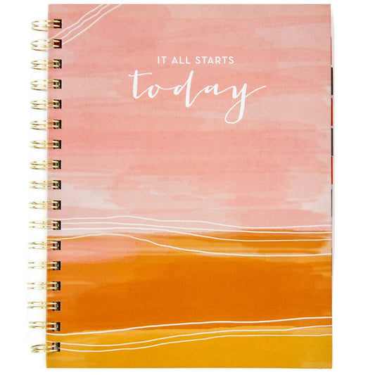 Top Flight It Starts Today 12-Month Undated Spiral Planner