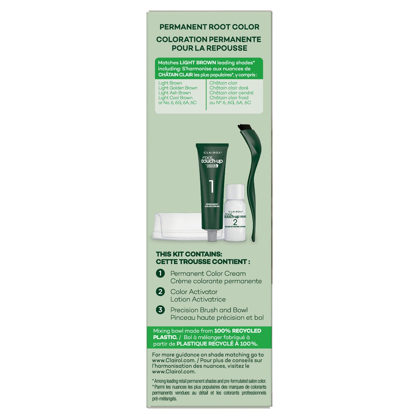 Clairol Root Touch-Up Natural Instincts Permanent Hair Color 6 Matches Light Brown Shades