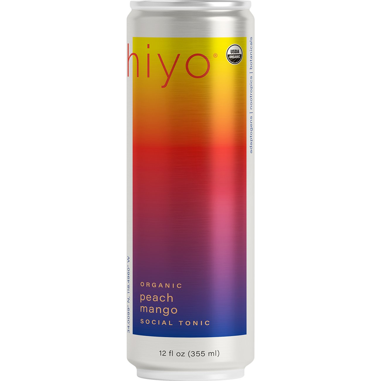 hiyo Organic Non-Alcoholic Social Tonic - Peach Mango