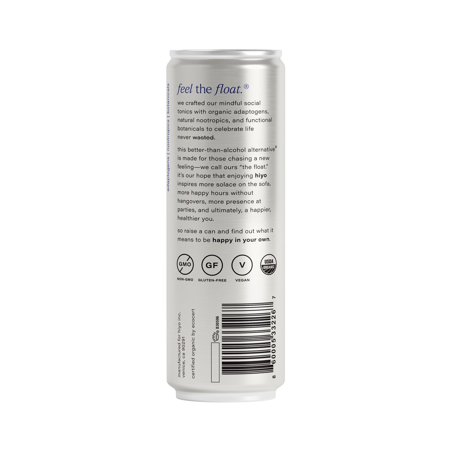 hiyo Organic Non-Alcoholic Social Tonic - Peach Mango